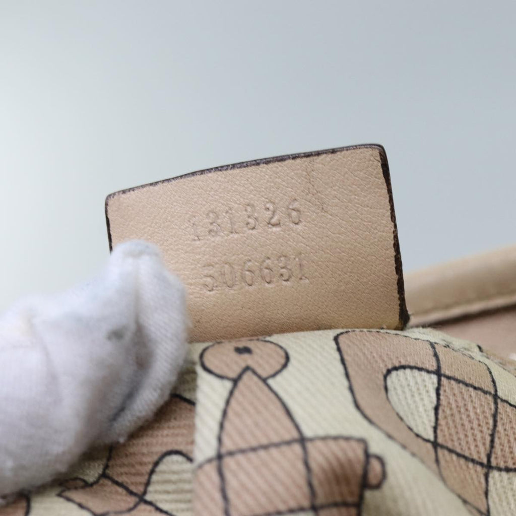 GUCCI GG Canvas Guccissima Abbey Shoulder Bag Beige 131326 fm3354