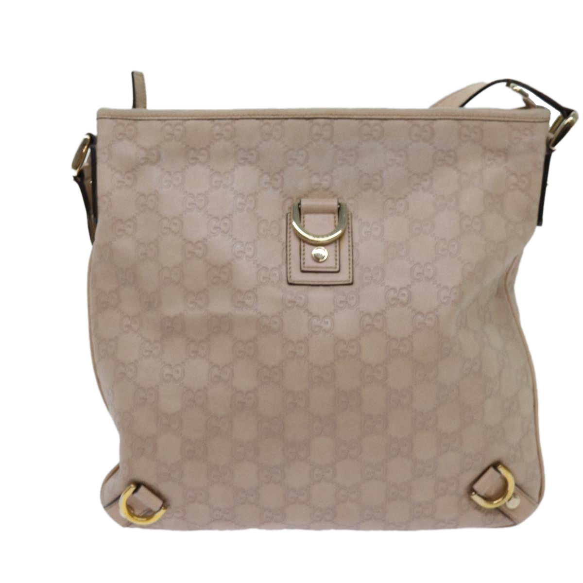 GUCCI GG Canvas Guccissima Abbey Shoulder Bag Beige 131326 fm3354