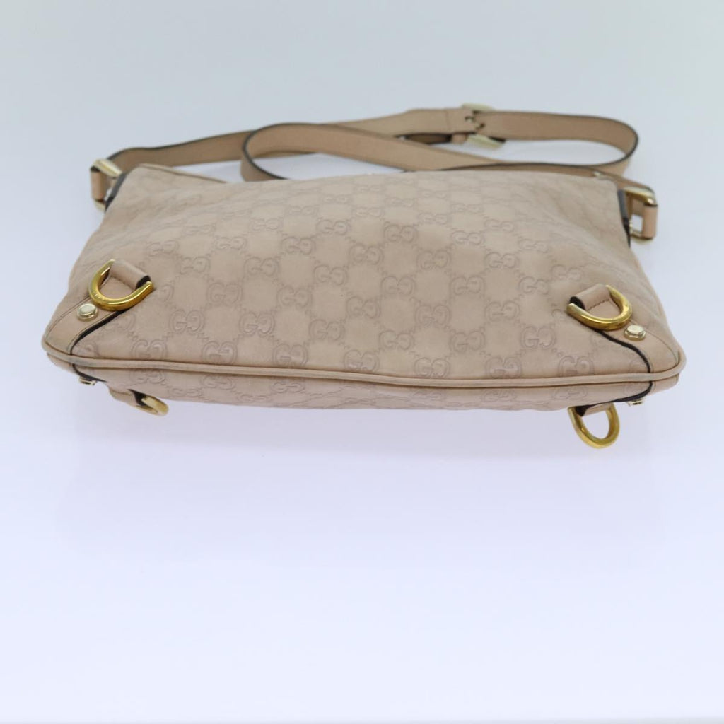 GUCCI GG Canvas Guccissima Abbey Shoulder Bag Beige 131326 fm3354