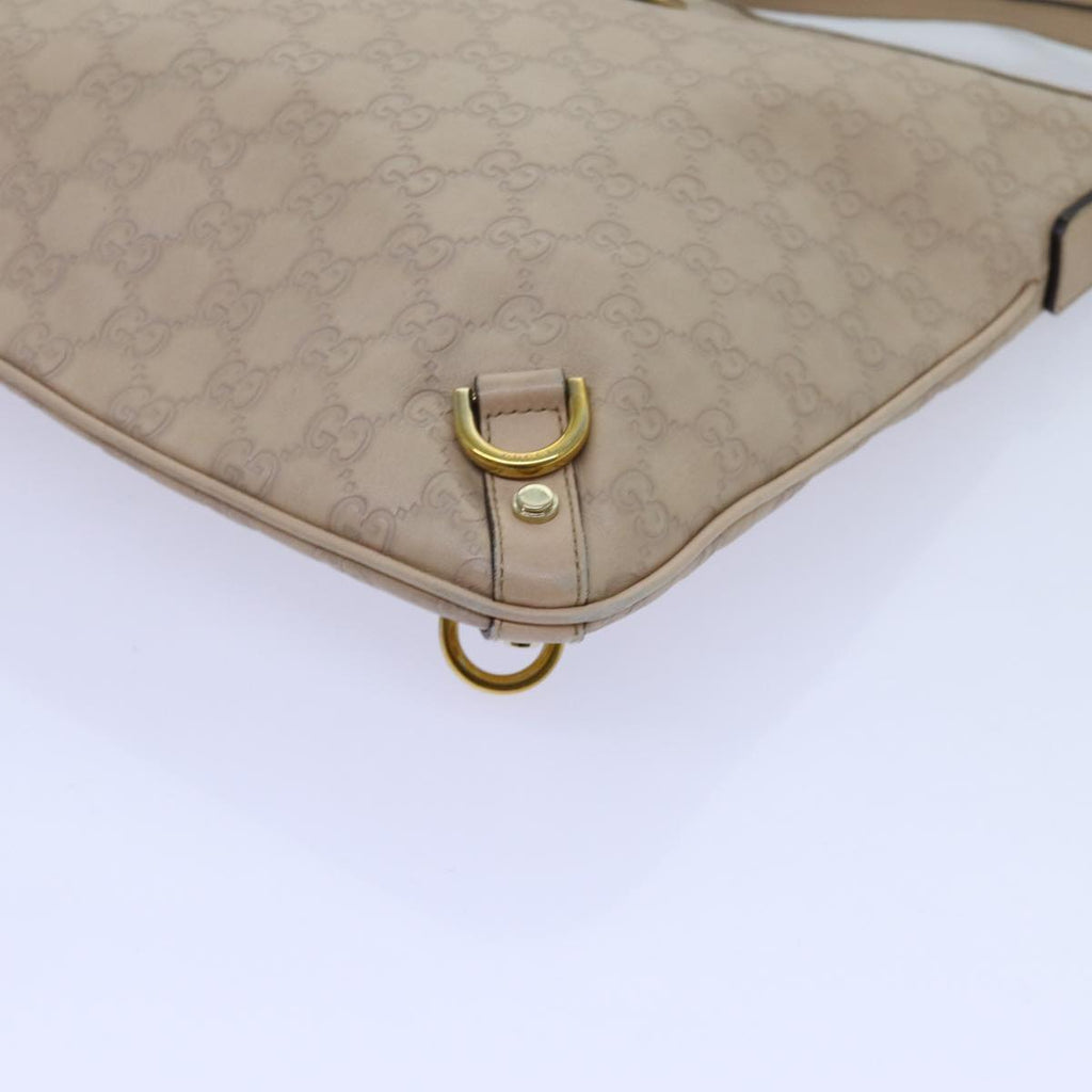GUCCI GG Canvas Guccissima Abbey Shoulder Bag Beige 131326 fm3354