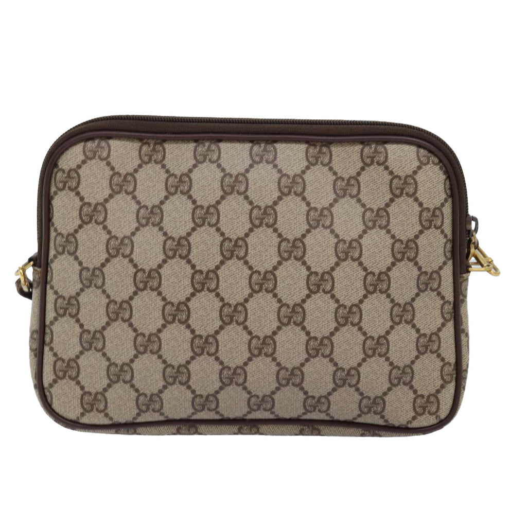 GUCCI GG Supreme Shoulder Bag PVC Beige 97 02 068 fm3411