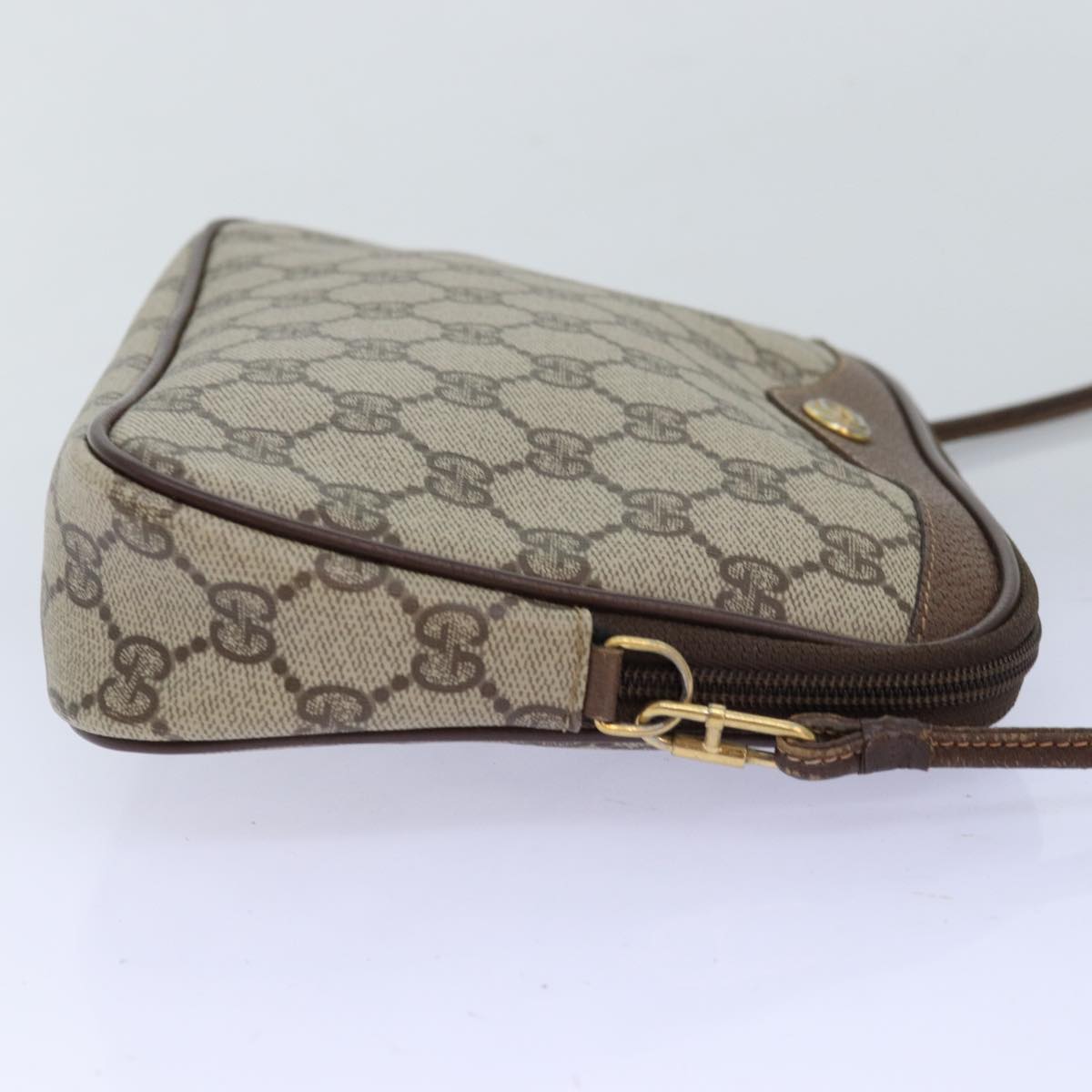 GUCCI GG Supreme Shoulder Bag PVC Beige 97 02 068 fm3411