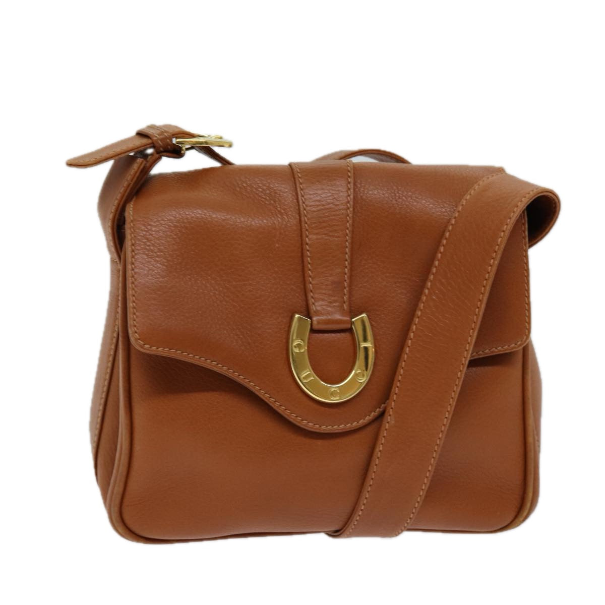 GUCCI Shoulder Bag Leather Brown 007 14 0201 fm3417