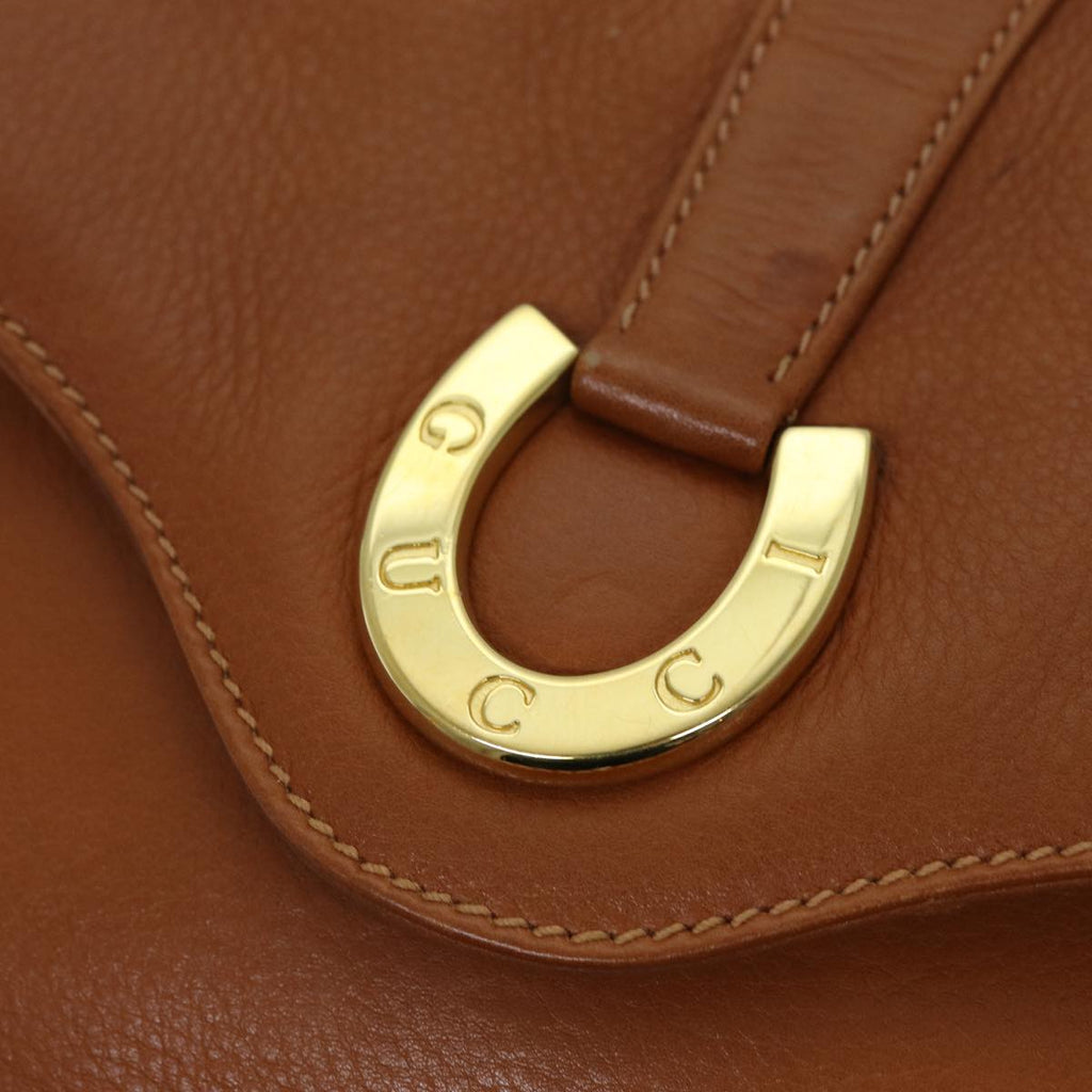 GUCCI Shoulder Bag Leather Brown 007 14 0201 fm3417
