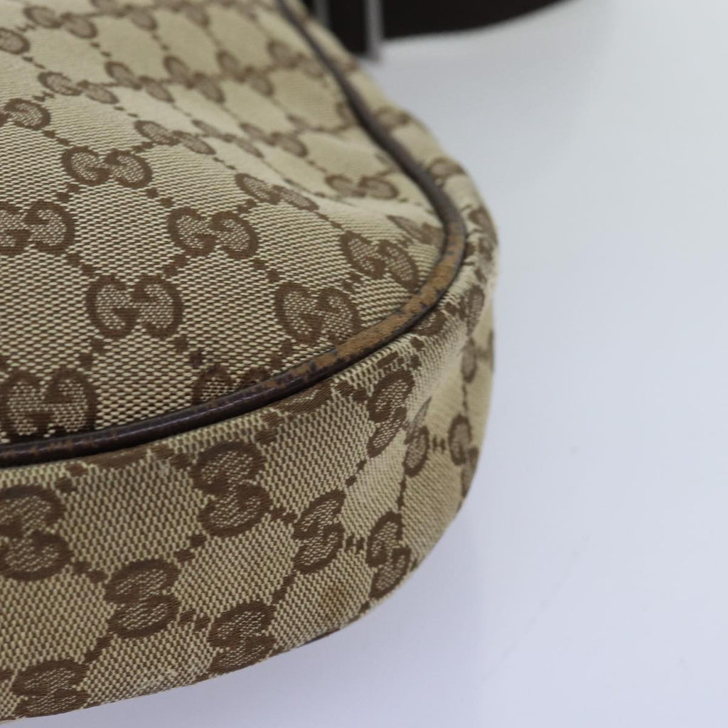 GUCCI GG Canvas Shoulder Bag Beige 122790 fm3429