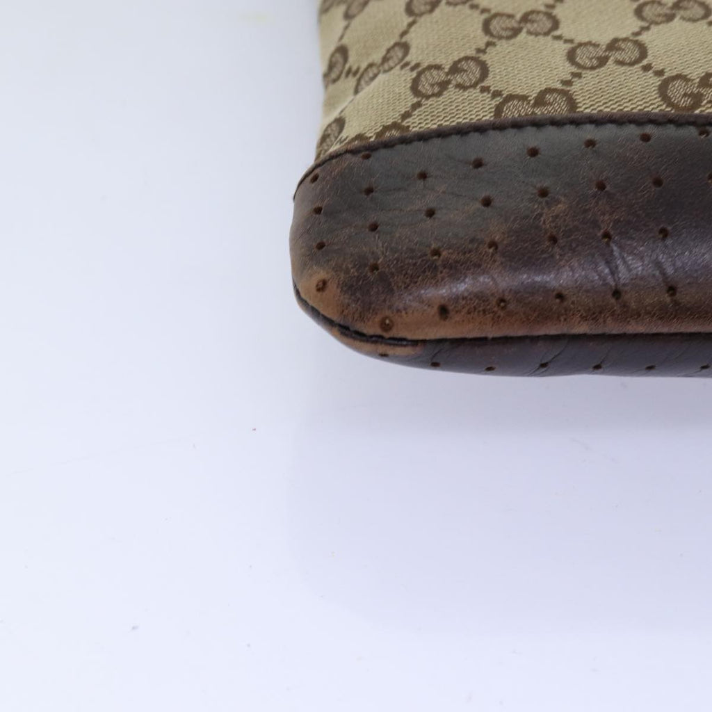 GUCCI GG Canvas Shoulder Bag Beige 145857 fm3430