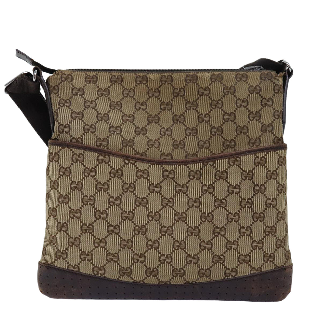 GUCCI GG Canvas Shoulder Bag Beige 145857 fm3430