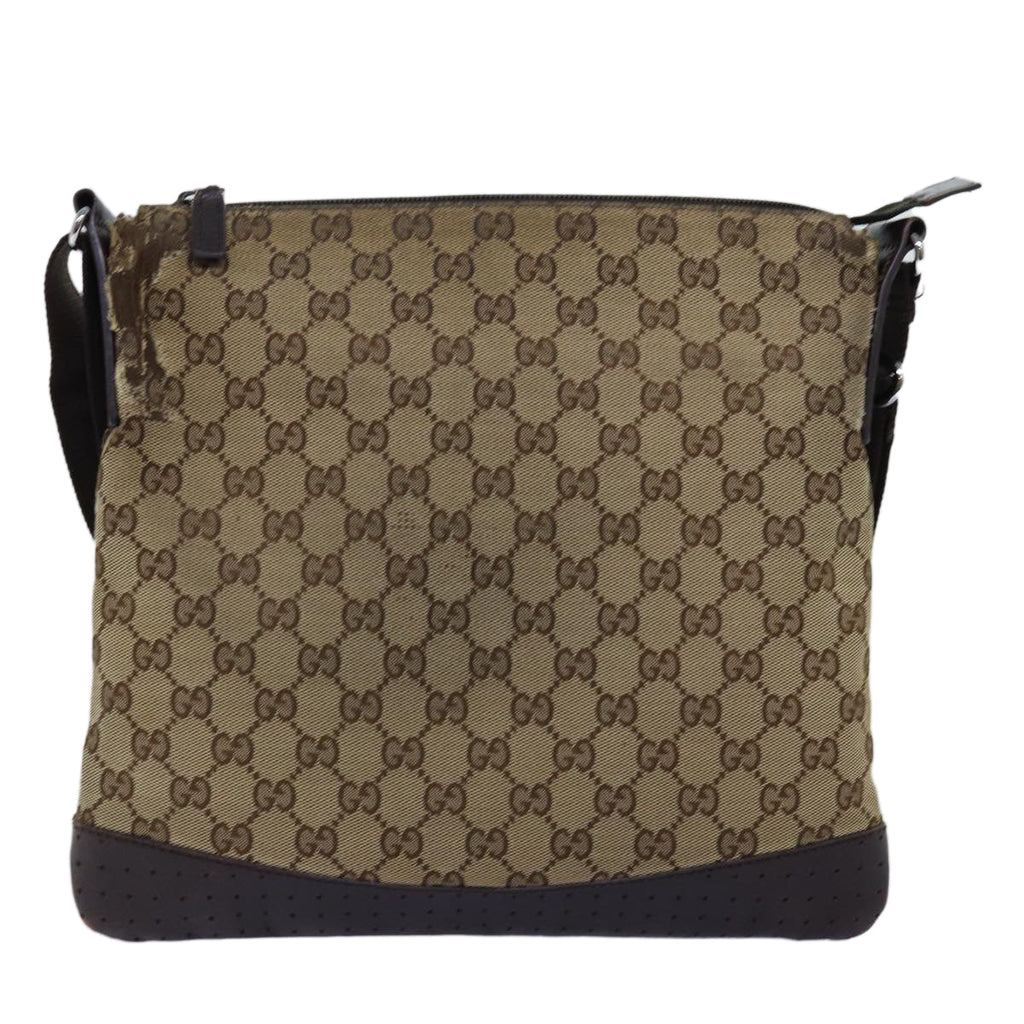 GUCCI GG Canvas Shoulder Bag Beige 145857 fm3430