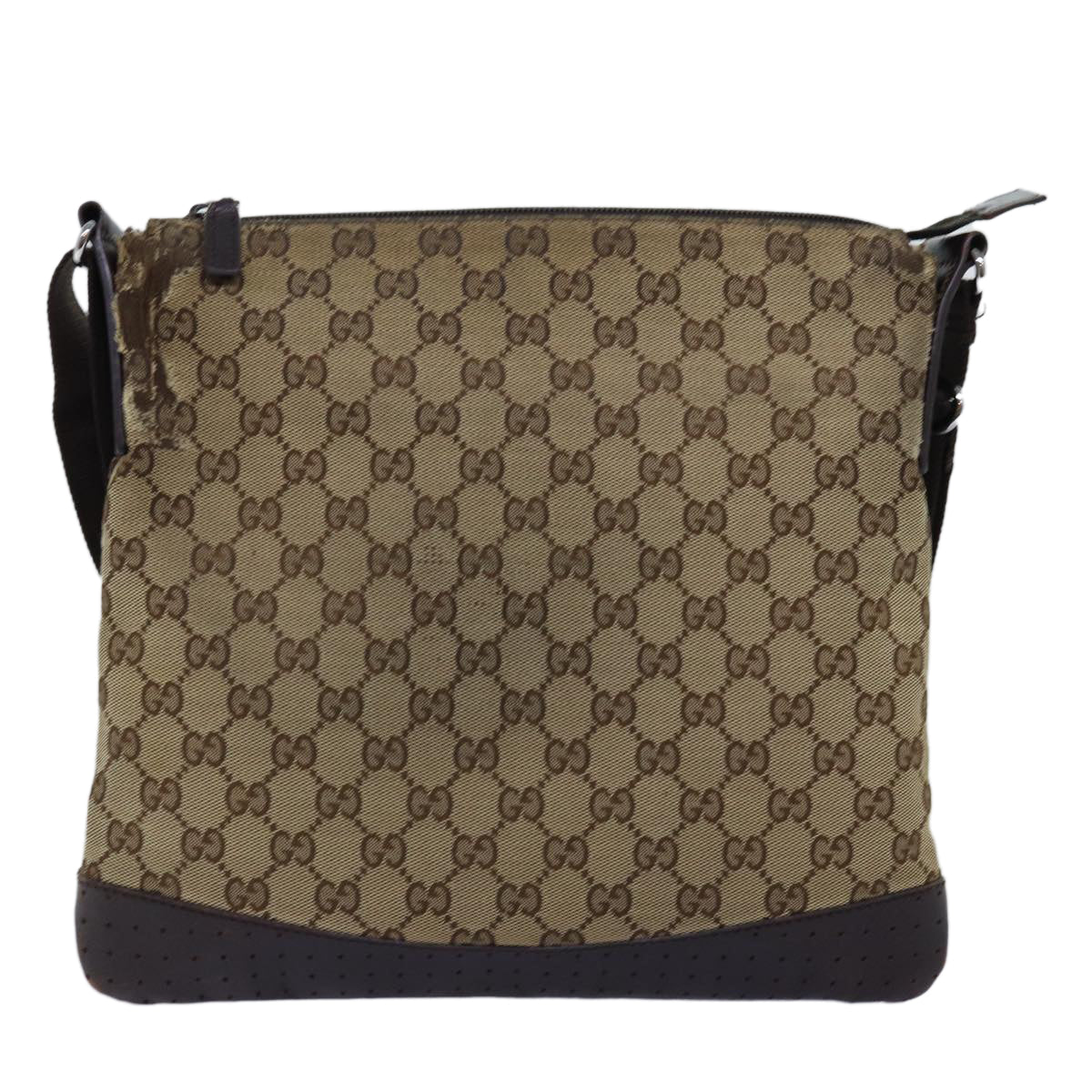 GUCCI GG Canvas Shoulder Bag Beige 145857 fm3430