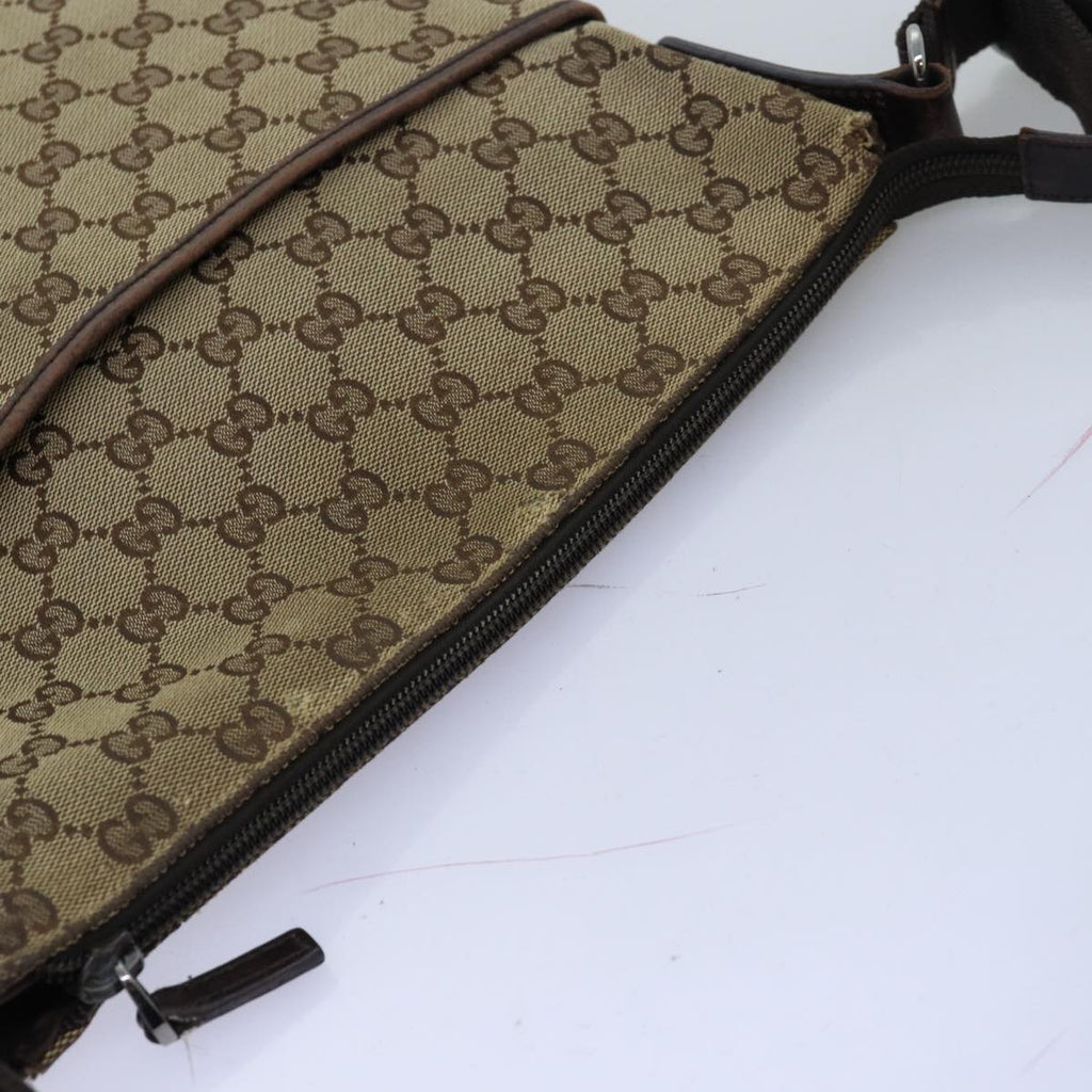 GUCCI GG Canvas Shoulder Bag Beige 145857 fm3430