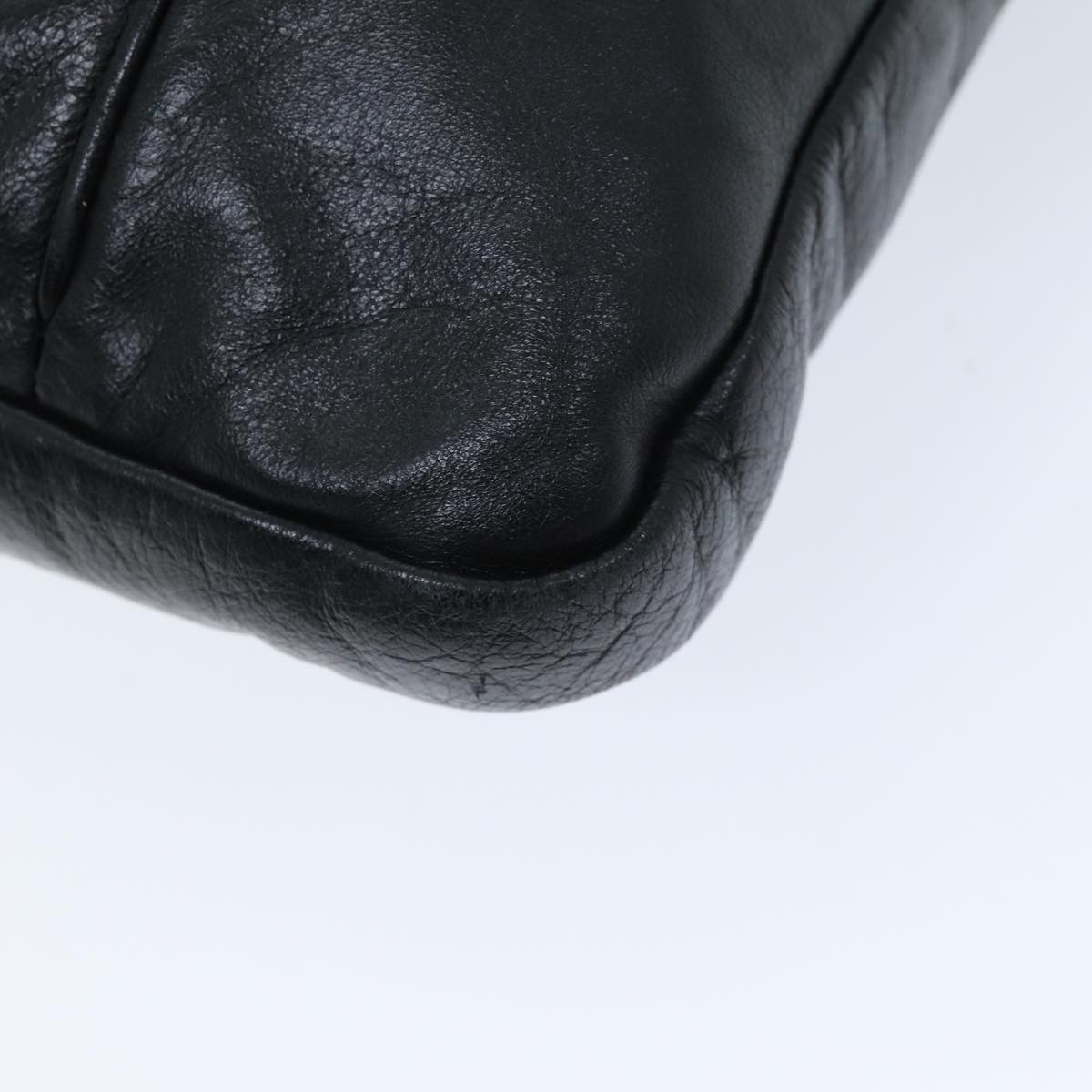 GUCCI Shoulder Bag Leather Black 190279 fm3431