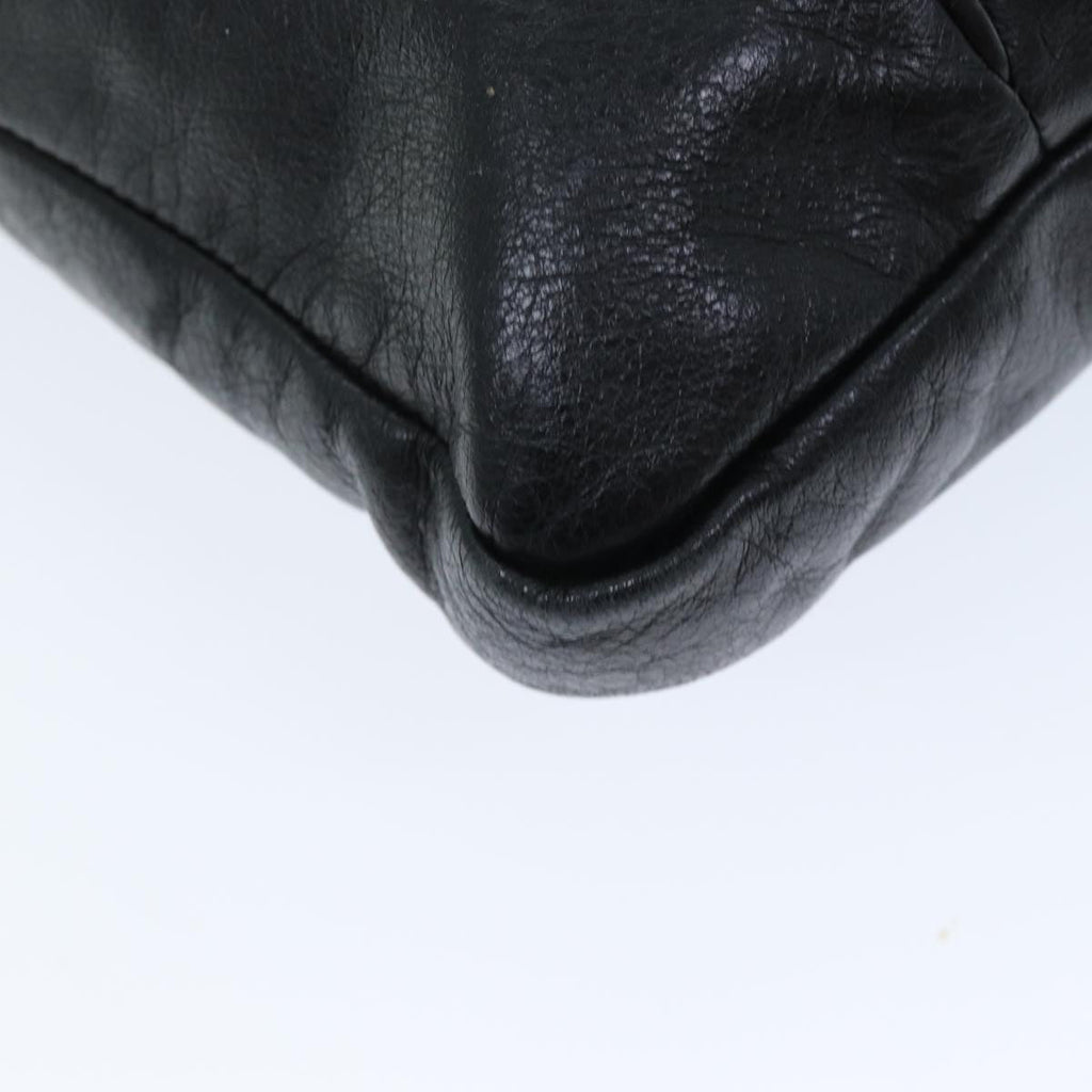 GUCCI Shoulder Bag Leather Black 190279 fm3431