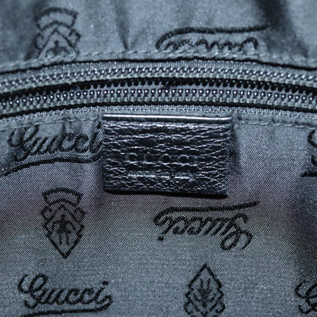 GUCCI Shoulder Bag Leather Black 190279 fm3431