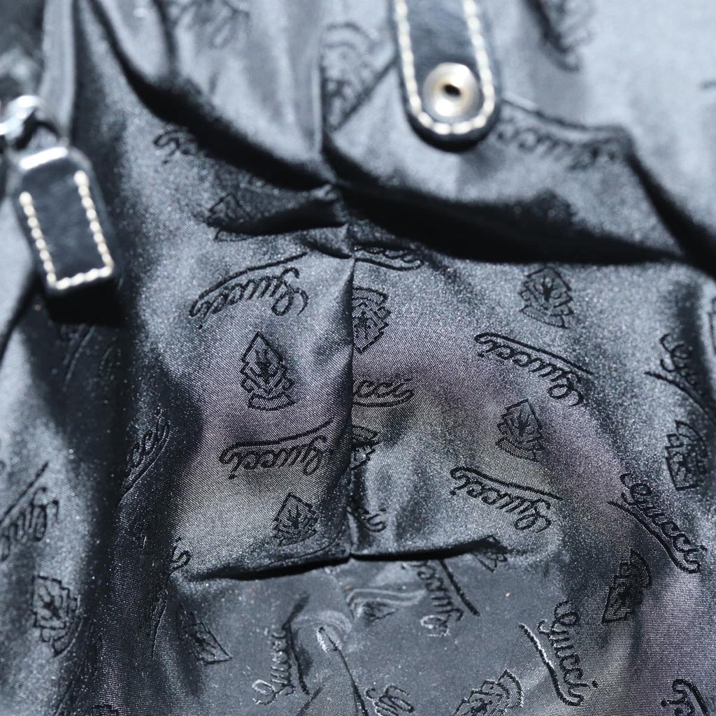 GUCCI Shoulder Bag Leather Black 190279 fm3431