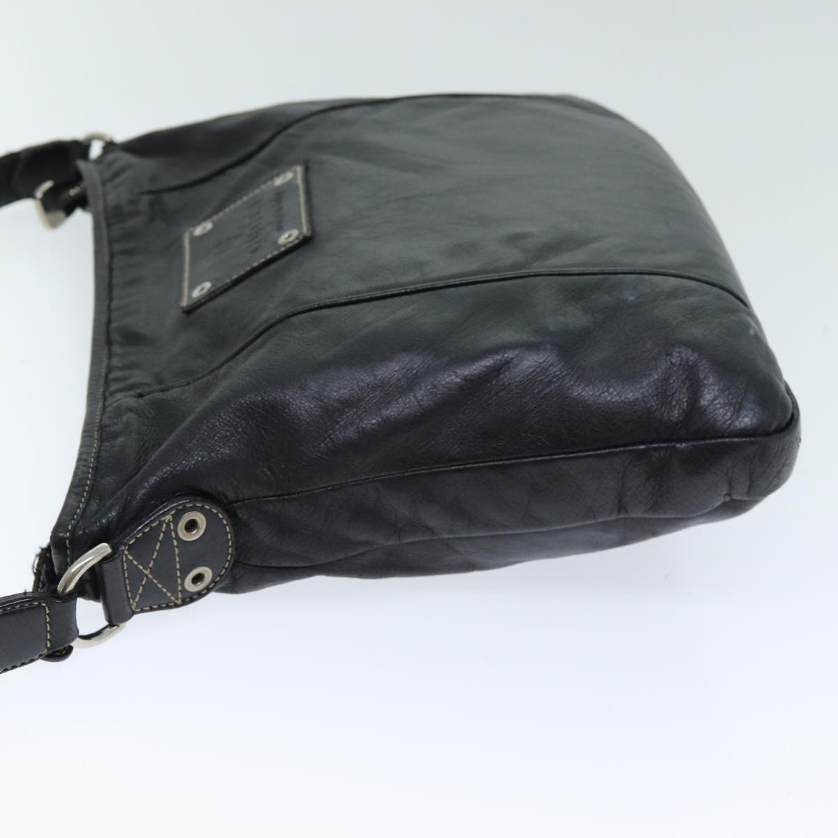 GUCCI Shoulder Bag Leather Black 190279 fm3431