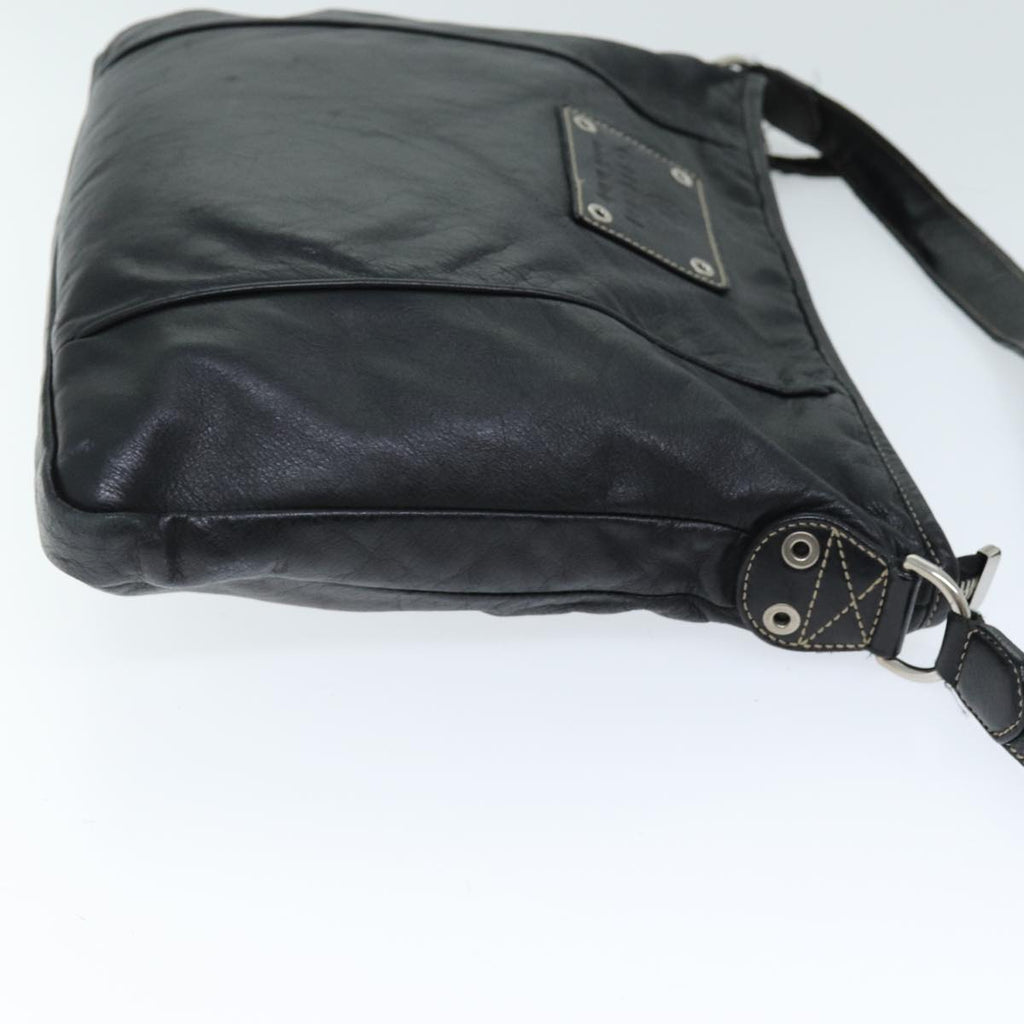 GUCCI Shoulder Bag Leather Black 190279 fm3431