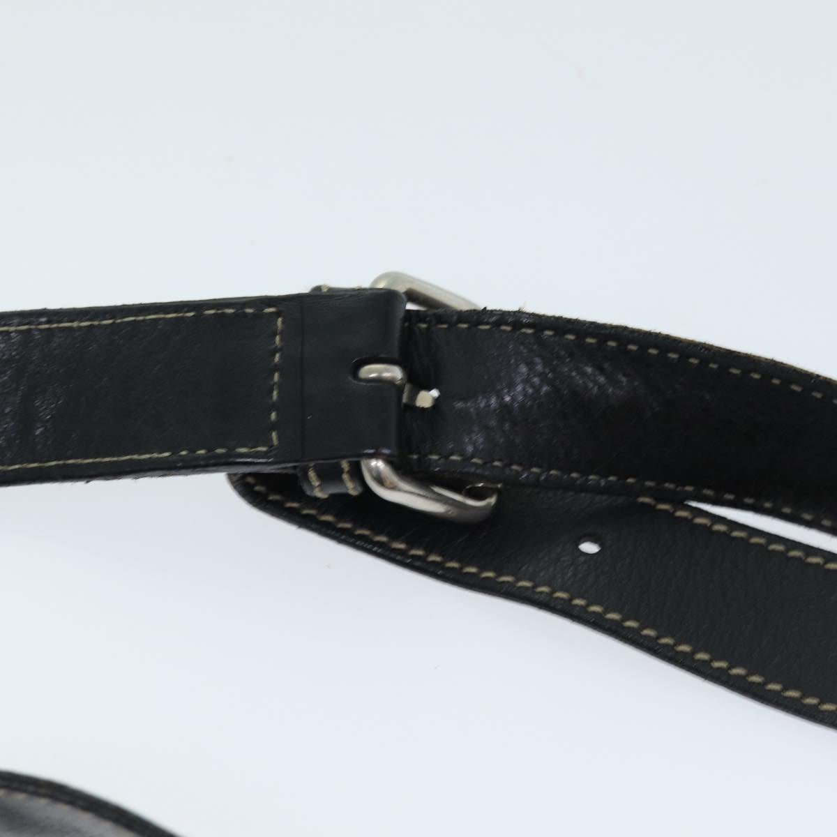 GUCCI Shoulder Bag Leather Black 190279 fm3431