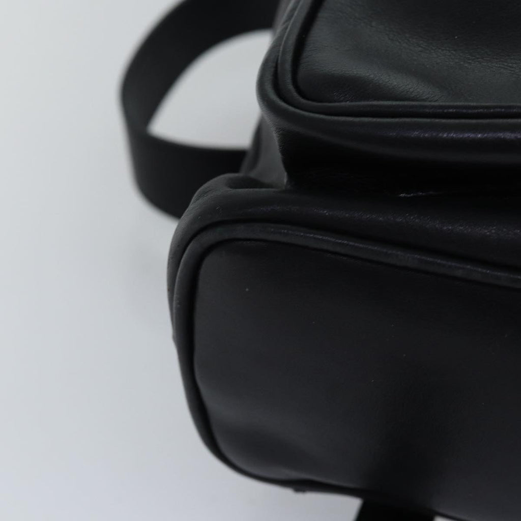 GUCCI Bamboo Backpack Leather Black 003 2058 0016 fm3461