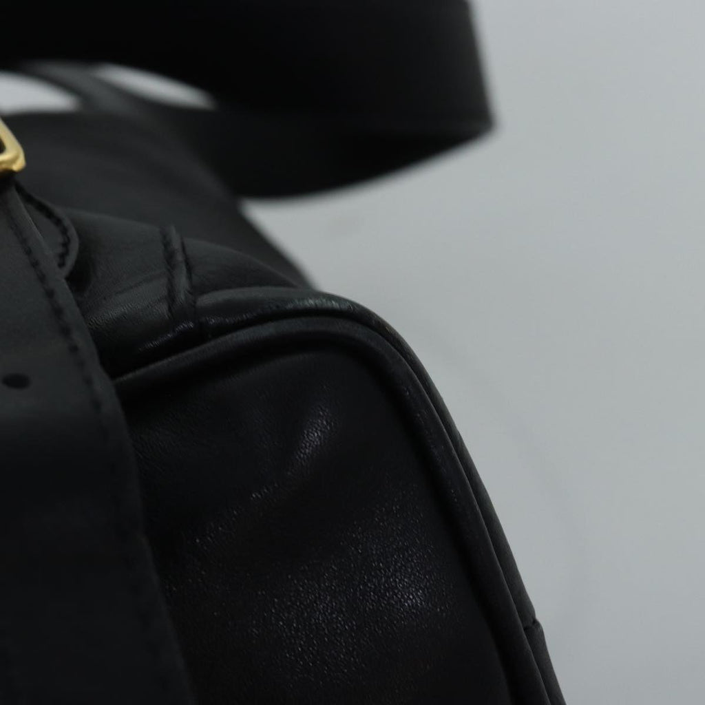 GUCCI Bamboo Backpack Leather Black 003 2058 0016 fm3461