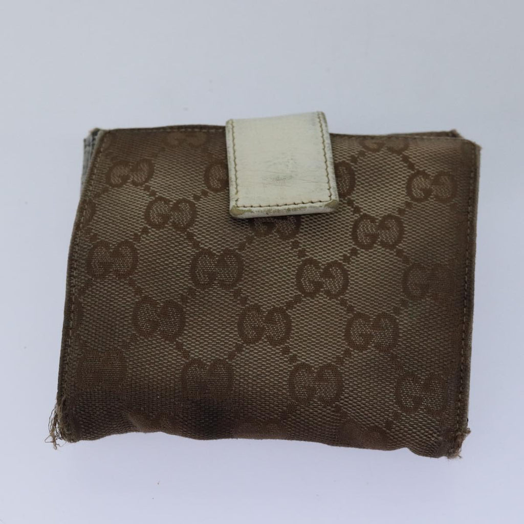 GUCCI GG Canvas Sherry Line Wallet 6Set Beige Black fm3490