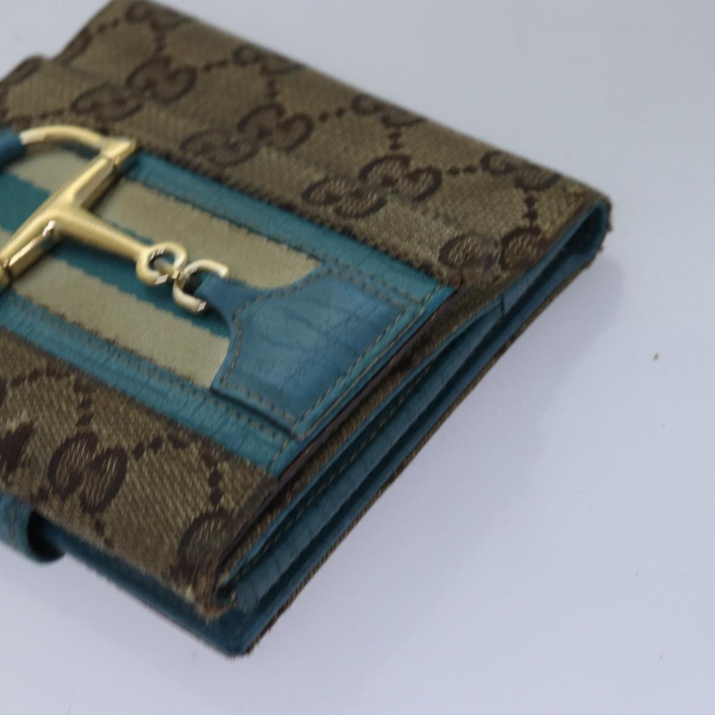 GUCCI GG Canvas Jackie Web Sherry Line Wallet 8Set Black Beige Red fm3491