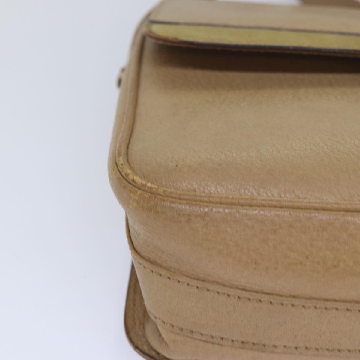 GUCCI Shoulder Bag Leather Beige fm3502