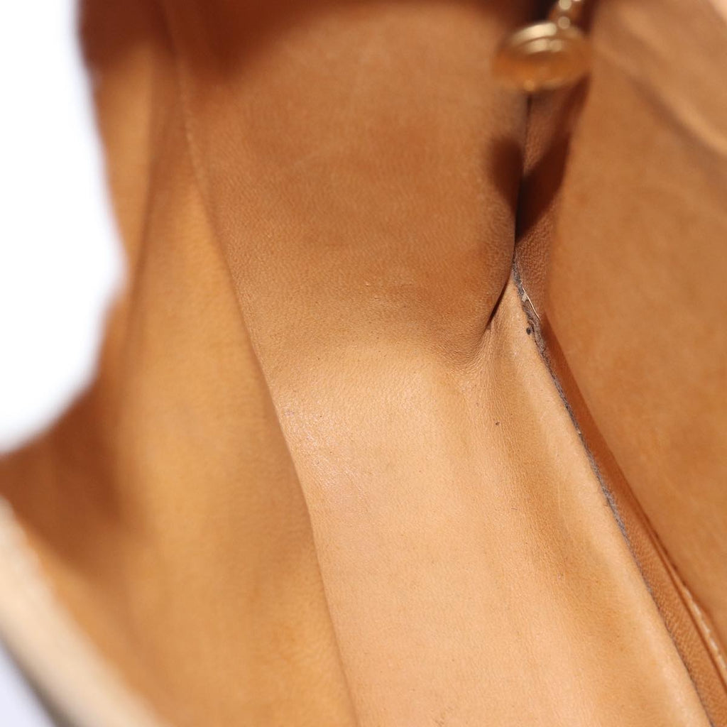 GUCCI Shoulder Bag Leather Beige fm3502