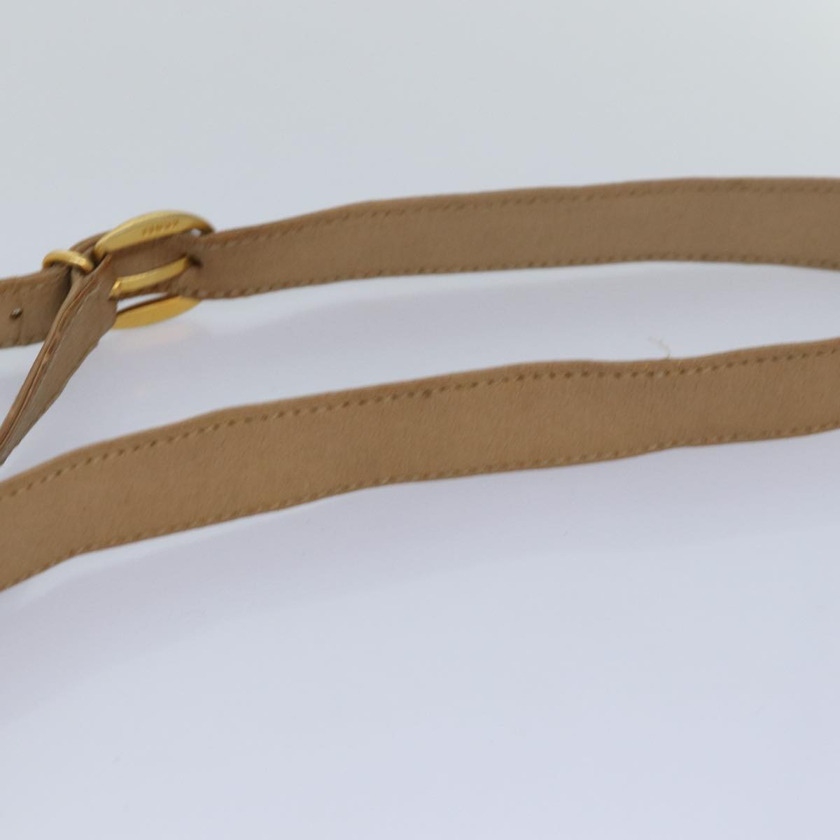 GUCCI Shoulder Bag Leather Beige fm3502