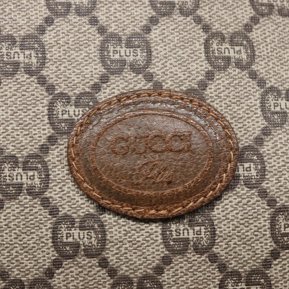 GUCCI GG Plus Supreme Clutch Bag PVC Beige fm3504
