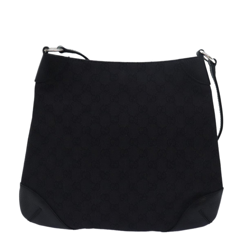 GUCCI GG Canvas Shoulder Bag Outlet Black 196140 fm3505