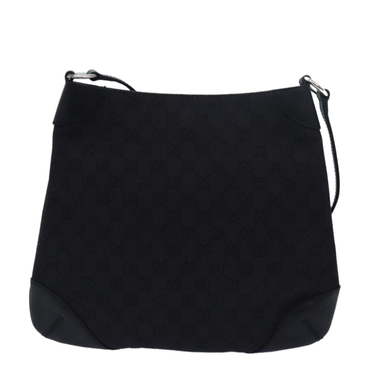 GUCCI GG Canvas Shoulder Bag Outlet Black 196140 fm3505