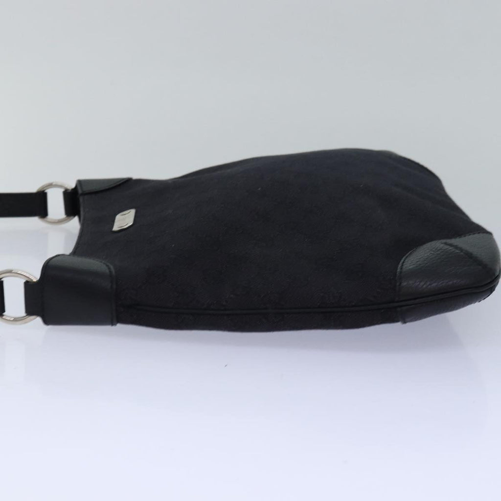 GUCCI GG Canvas Shoulder Bag Outlet Black 196140 fm3505