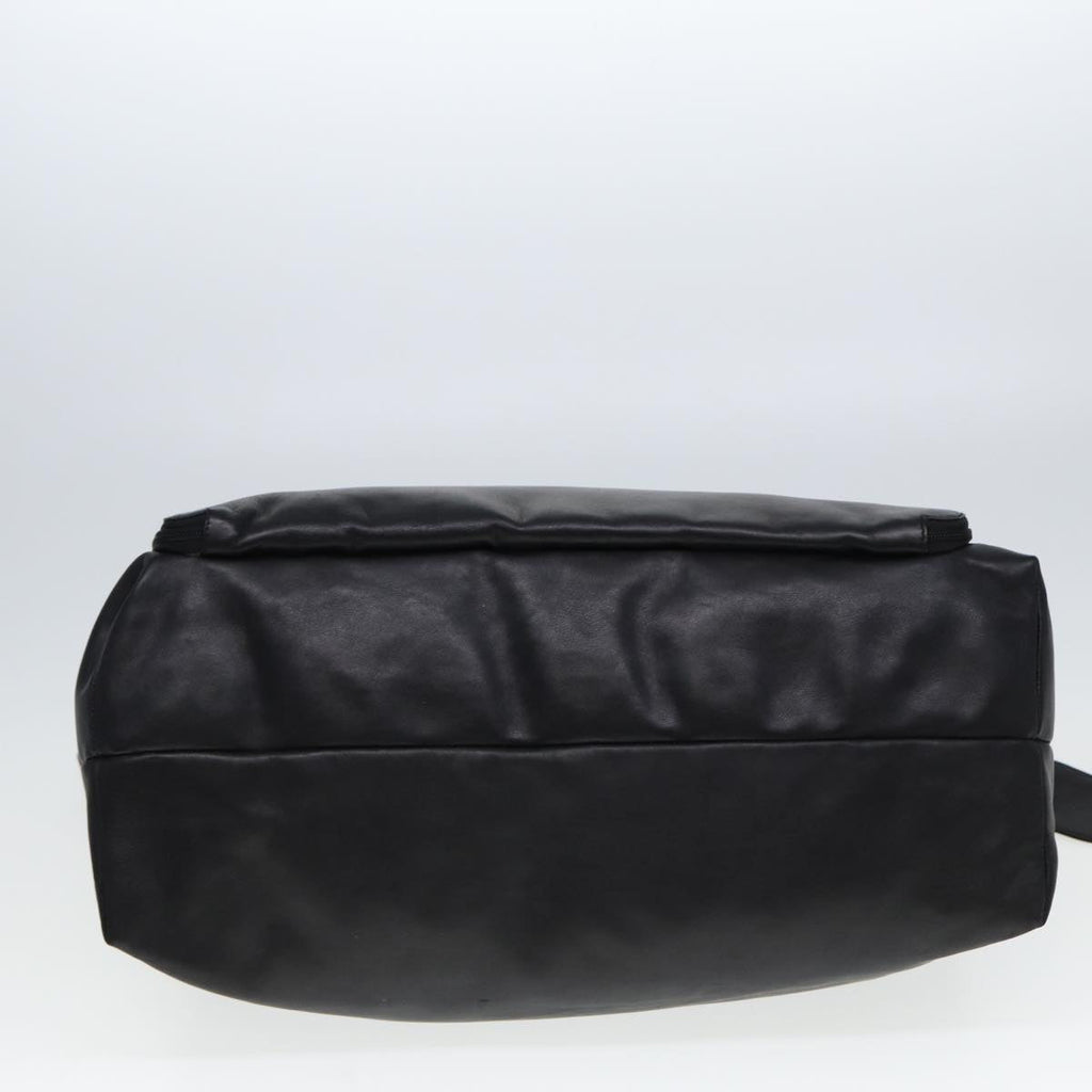 GUCCI Shoulder Bag Leather Black fm3542