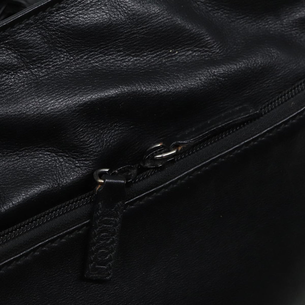 GUCCI Shoulder Bag Leather Black fm3542