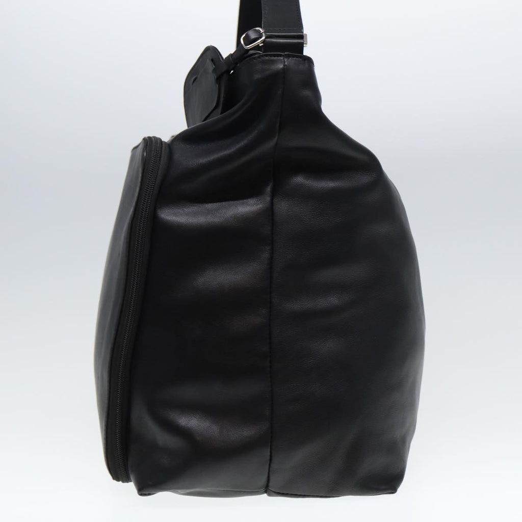 GUCCI Shoulder Bag Leather Black fm3542