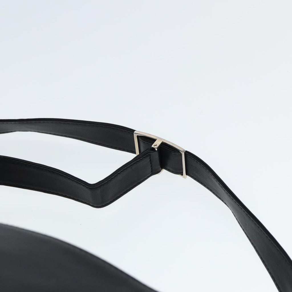 GUCCI Shoulder Bag Leather Black fm3542