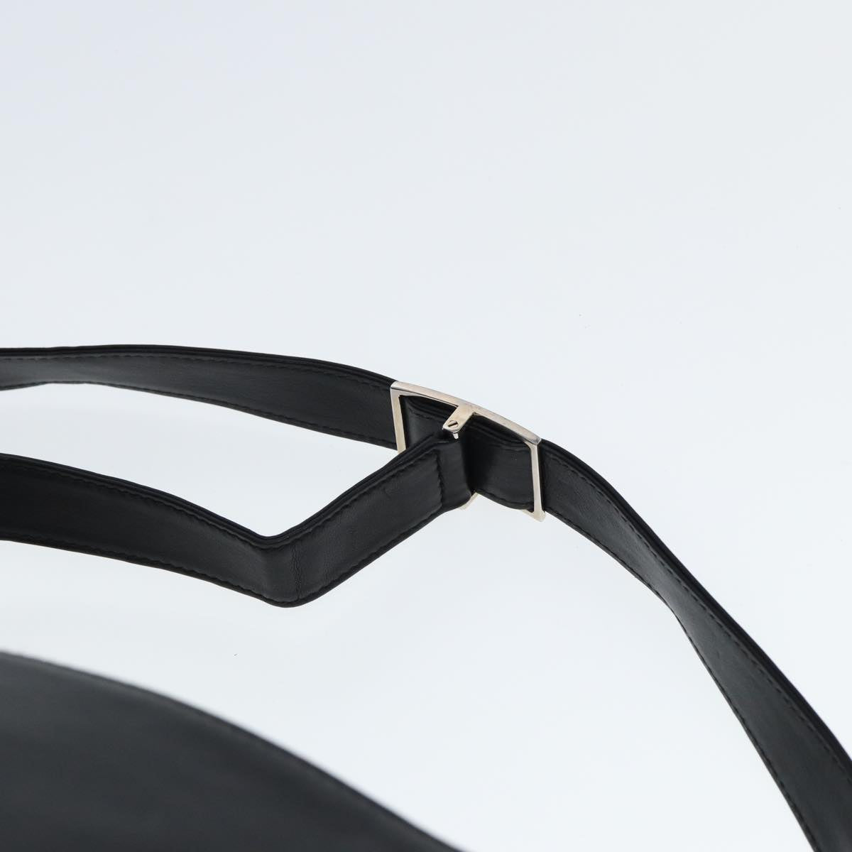 GUCCI Shoulder Bag Leather Black fm3542