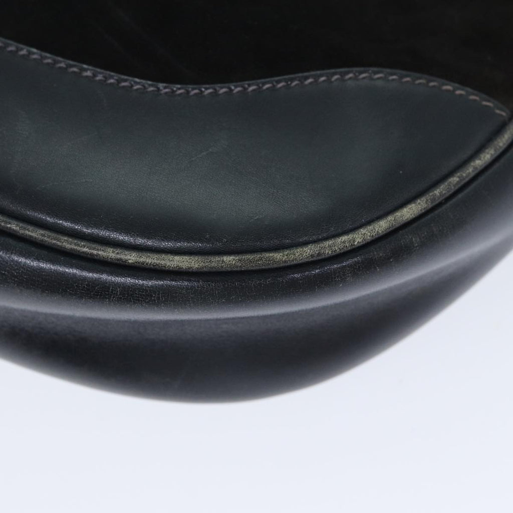 GUCCI Shoulder Bag Leather Suede Navy fm3543