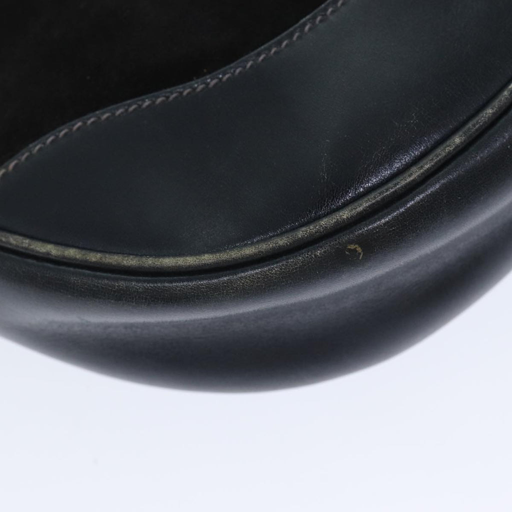 GUCCI Shoulder Bag Leather Suede Navy fm3543