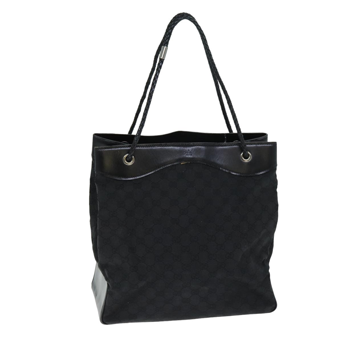 GUCCI GG Canvas Tote Bag Black fm3557