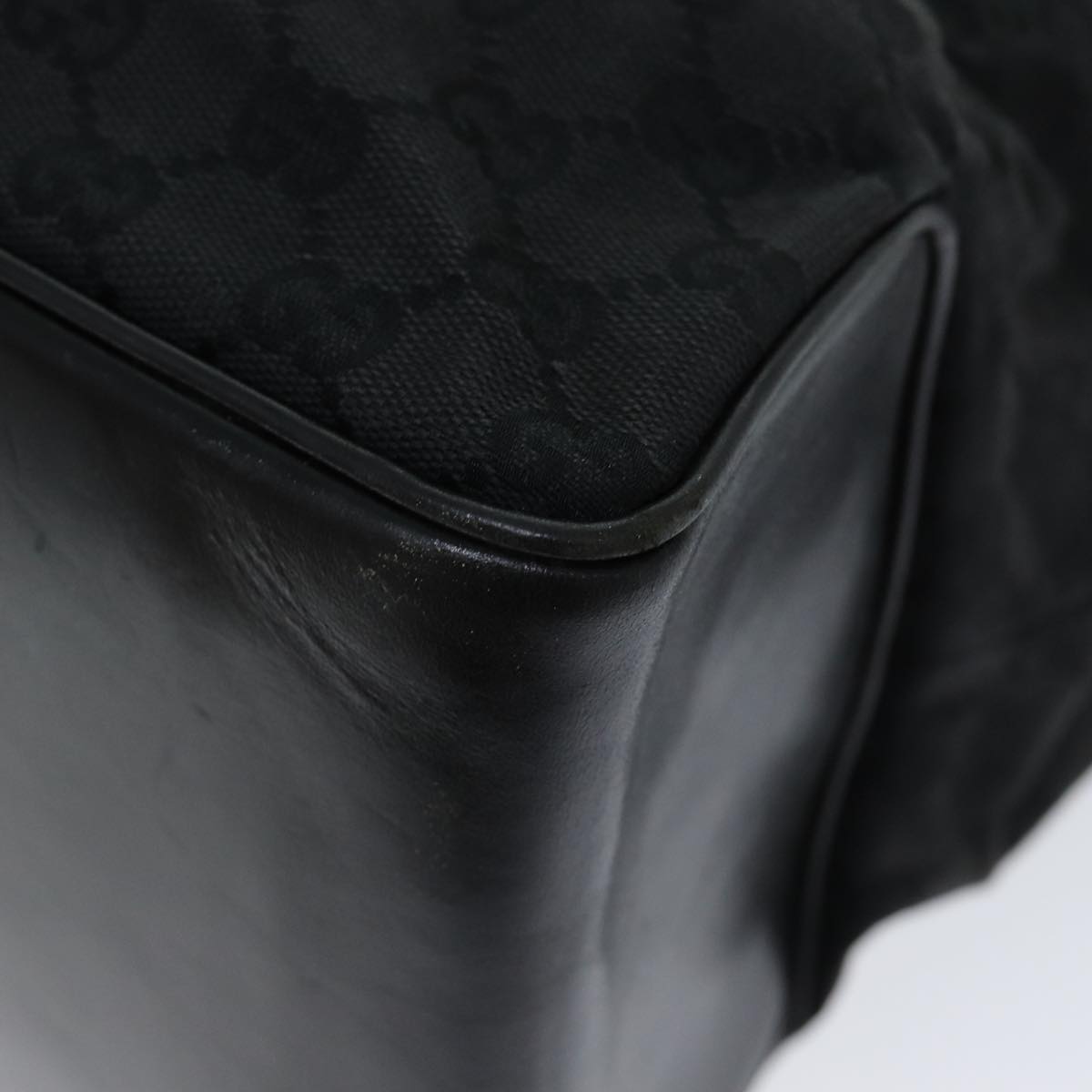 GUCCI GG Canvas Tote Bag Black fm3557