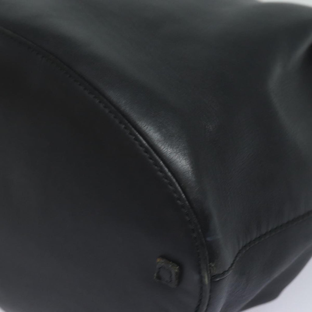 GUCCI Tote Bag Leather Black fm3585