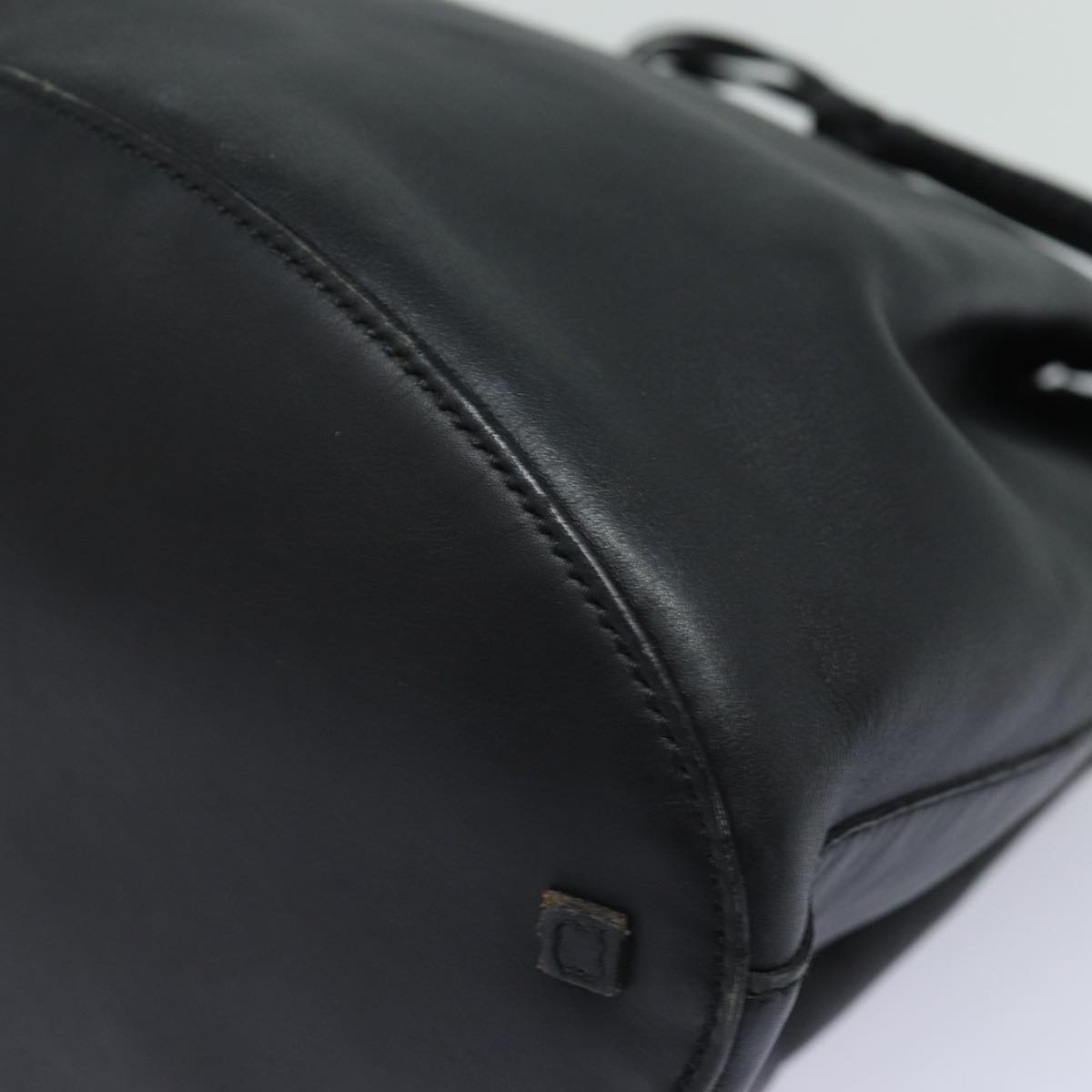 GUCCI Tote Bag Leather Black fm3585