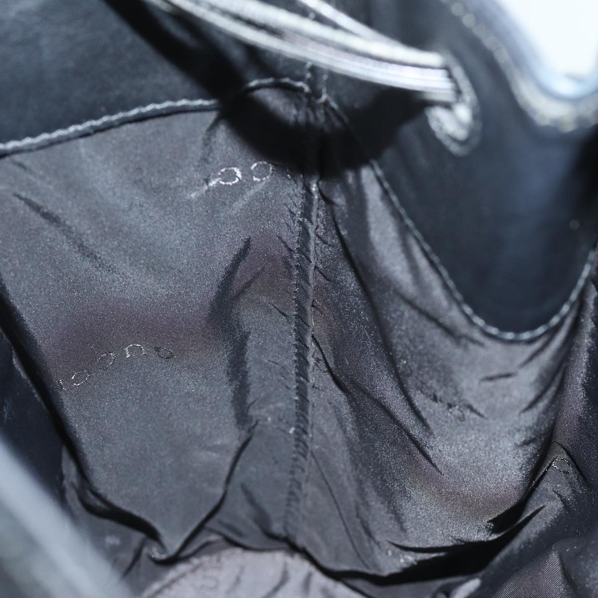 GUCCI Tote Bag Leather Black fm3585