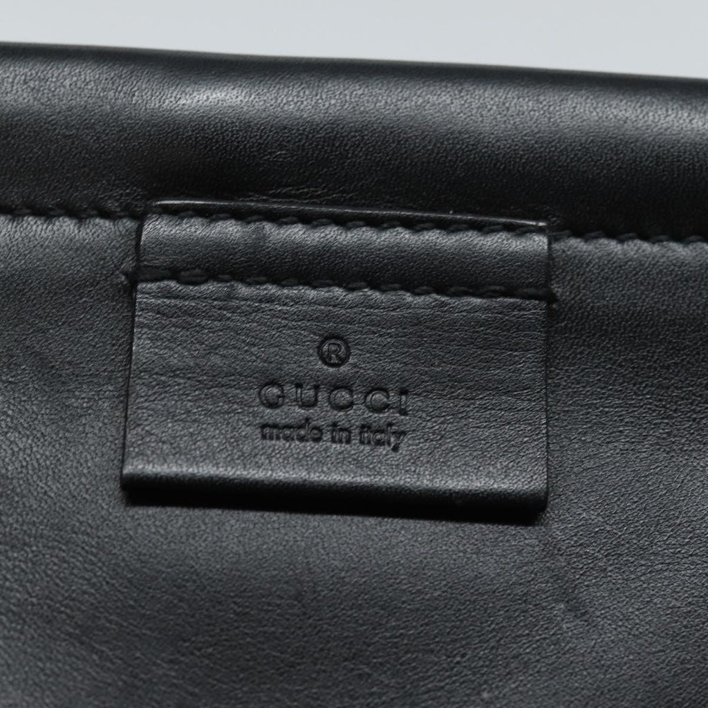 GUCCI Tote Bag Leather Black fm3585