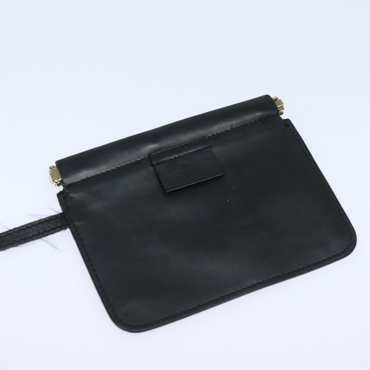 GUCCI Tote Bag Leather Black fm3585