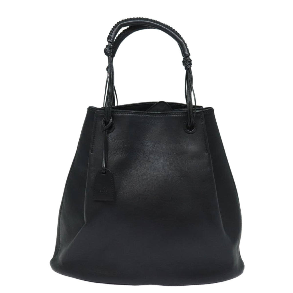 GUCCI Tote Bag Leather Black fm3585