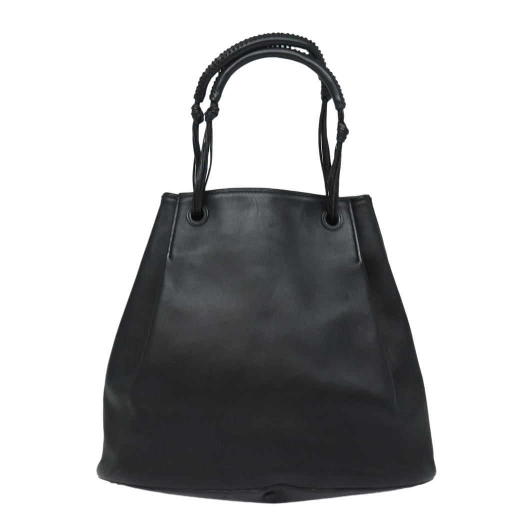 GUCCI Tote Bag Leather Black fm3585