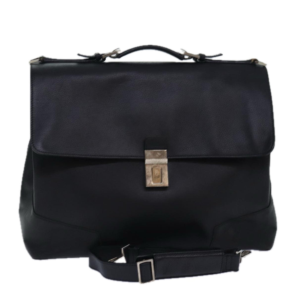 GUCCI Hand Bag Leather 2way Black fm3626