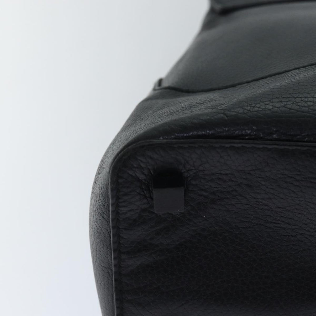 GUCCI Hand Bag Leather 2way Black fm3626